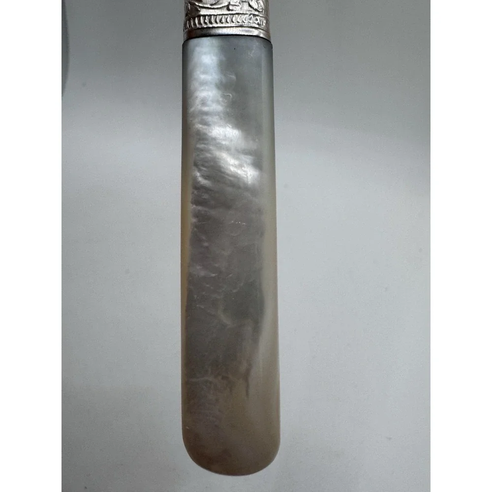 MOTHER OF PEARL STERLING SILVER Dinner Table KNIFE Vtg 9